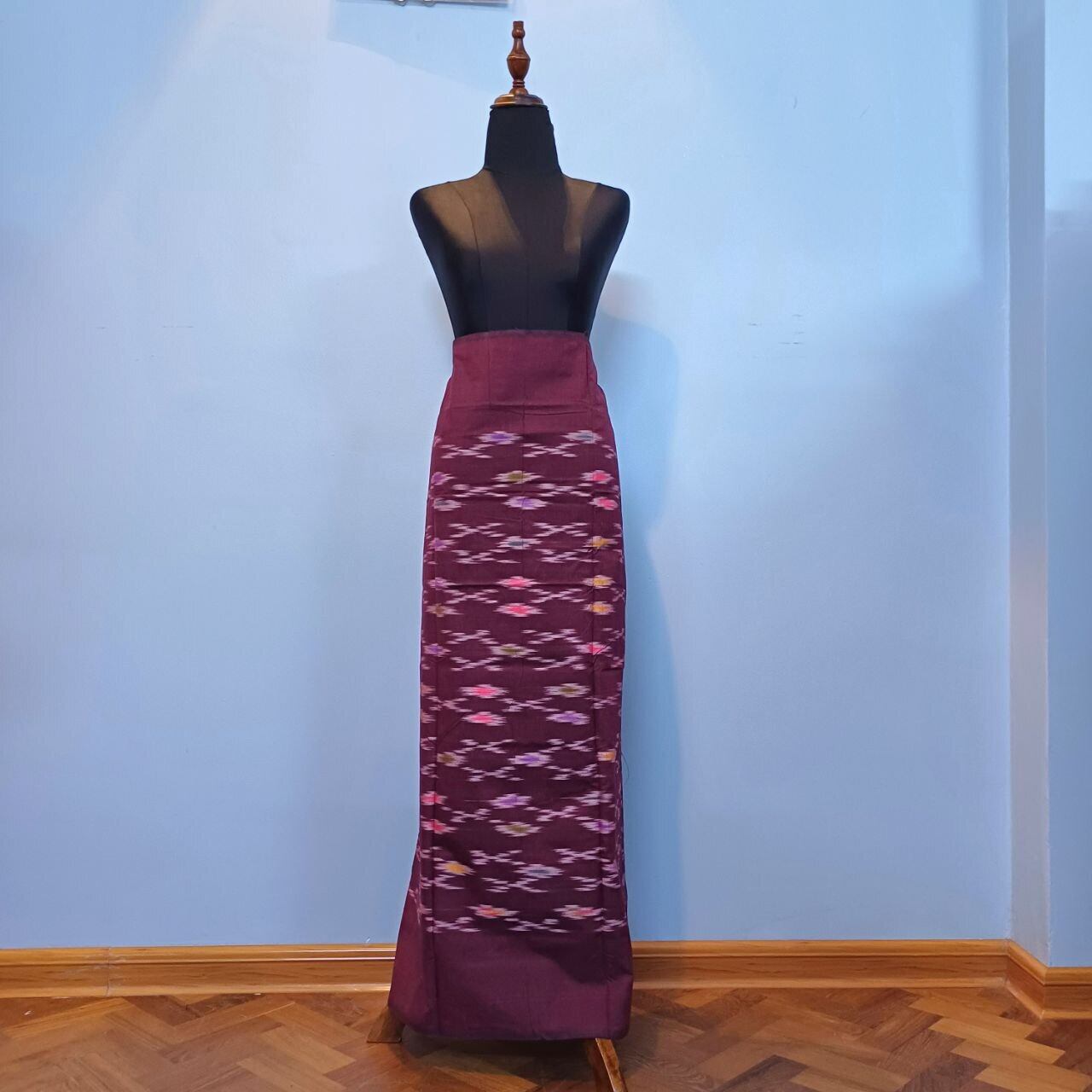 ミャンマー民族伝統布】シャン族．100年ジンメーセットアップ（Shan