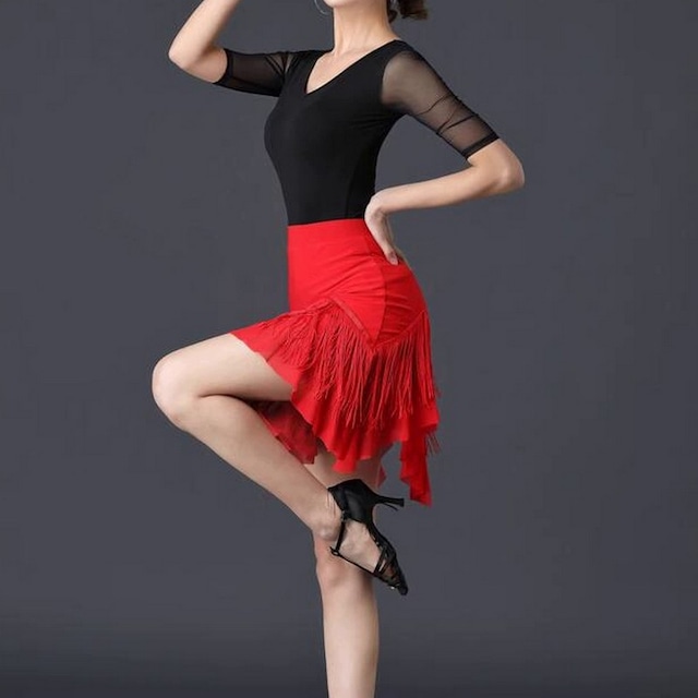 バックオープンメッシュー ラテンダンストップス ds0535