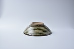 <Event Only> 小鹿田焼 / 坂本浩二窯  :  7寸深皿 青 象嵌