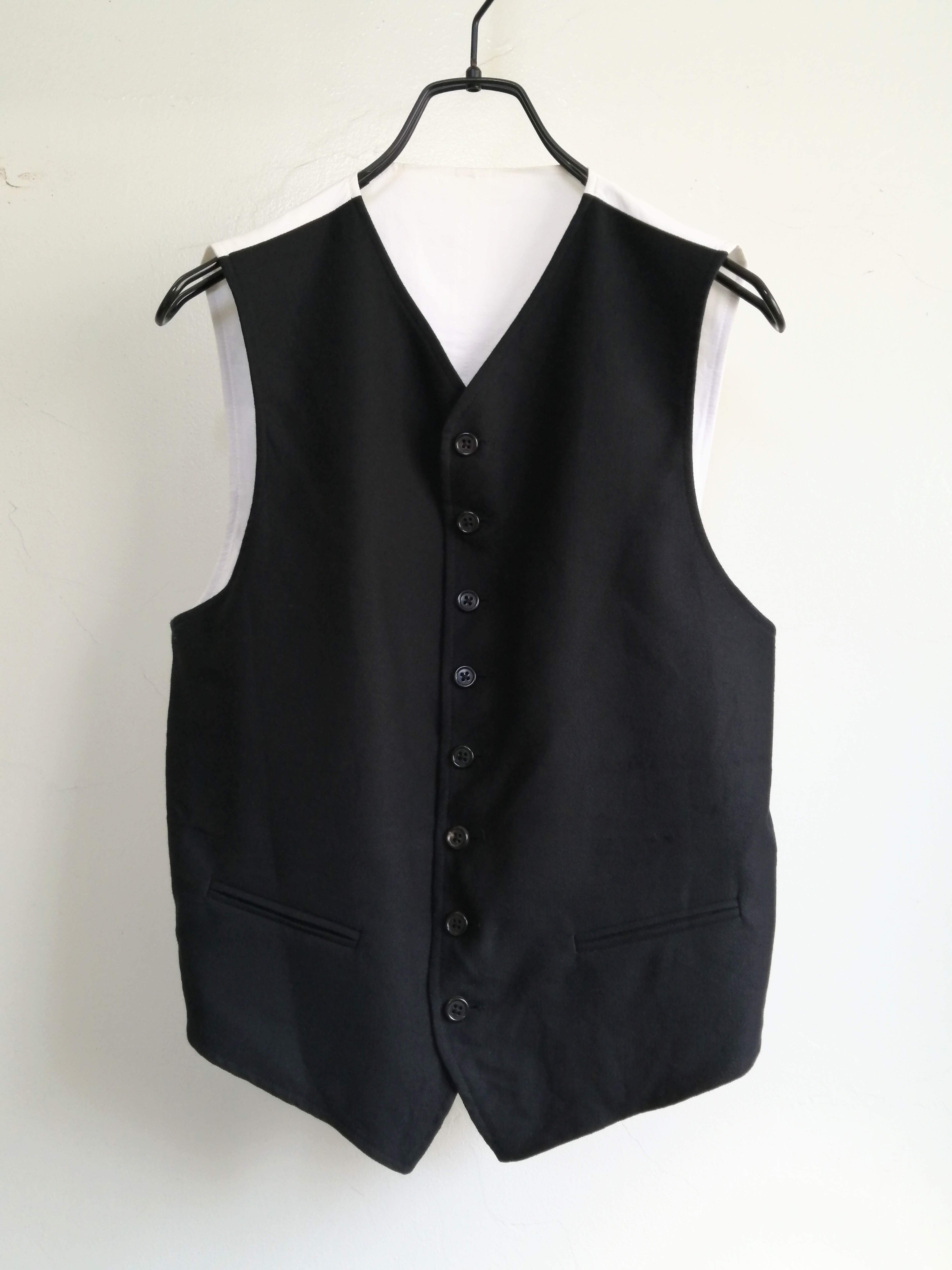 ANN DEMEULEMEESTER ボタン デザイン ストライプ ベスト ANN DEMEULEMEESTER ボタン デザイン ストライプ ベスト