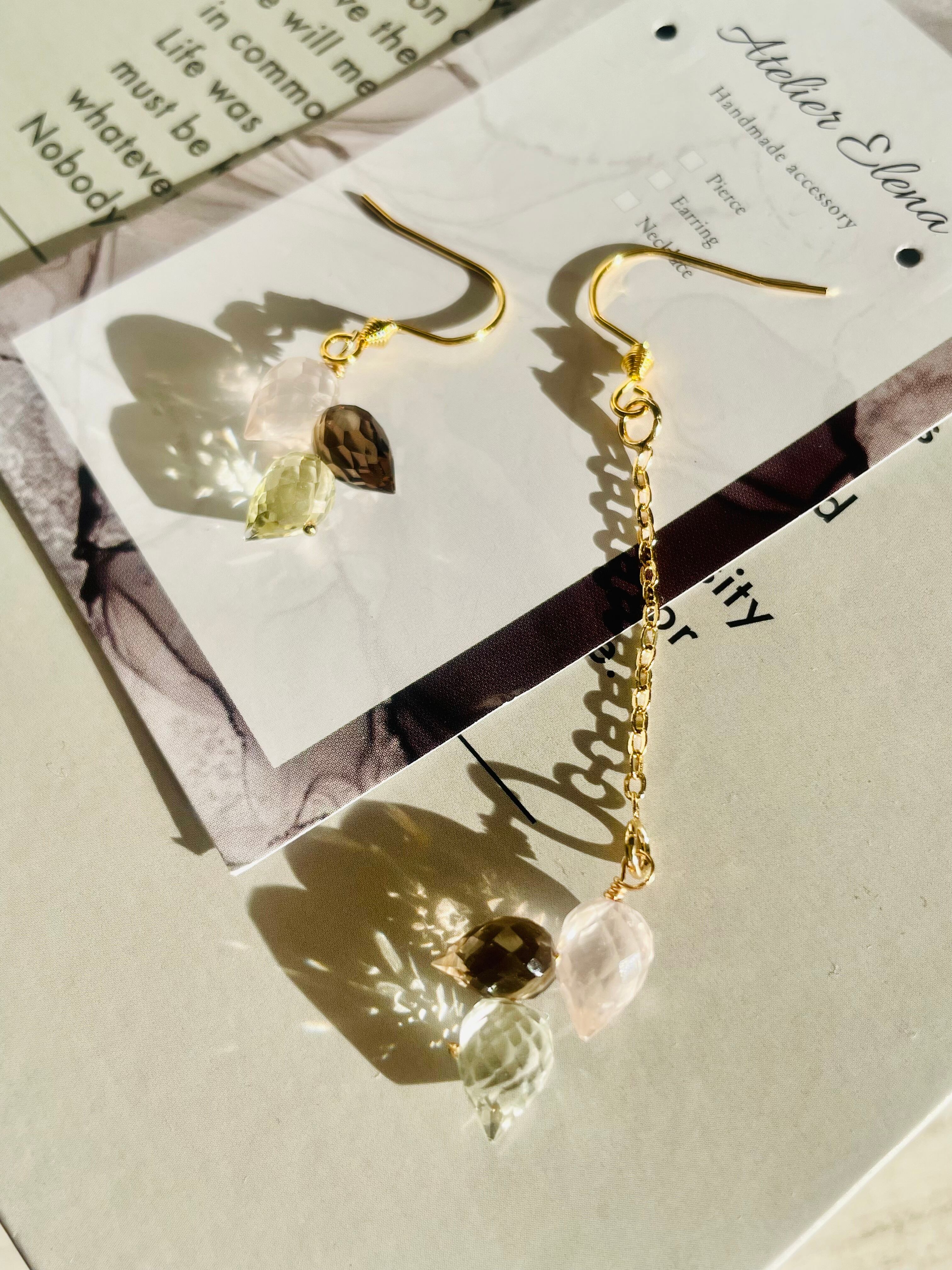 モスアゲート クリスマスツリー カービングピアス モスアゲート クリスマスツリー カービングピアス 【公式通販】