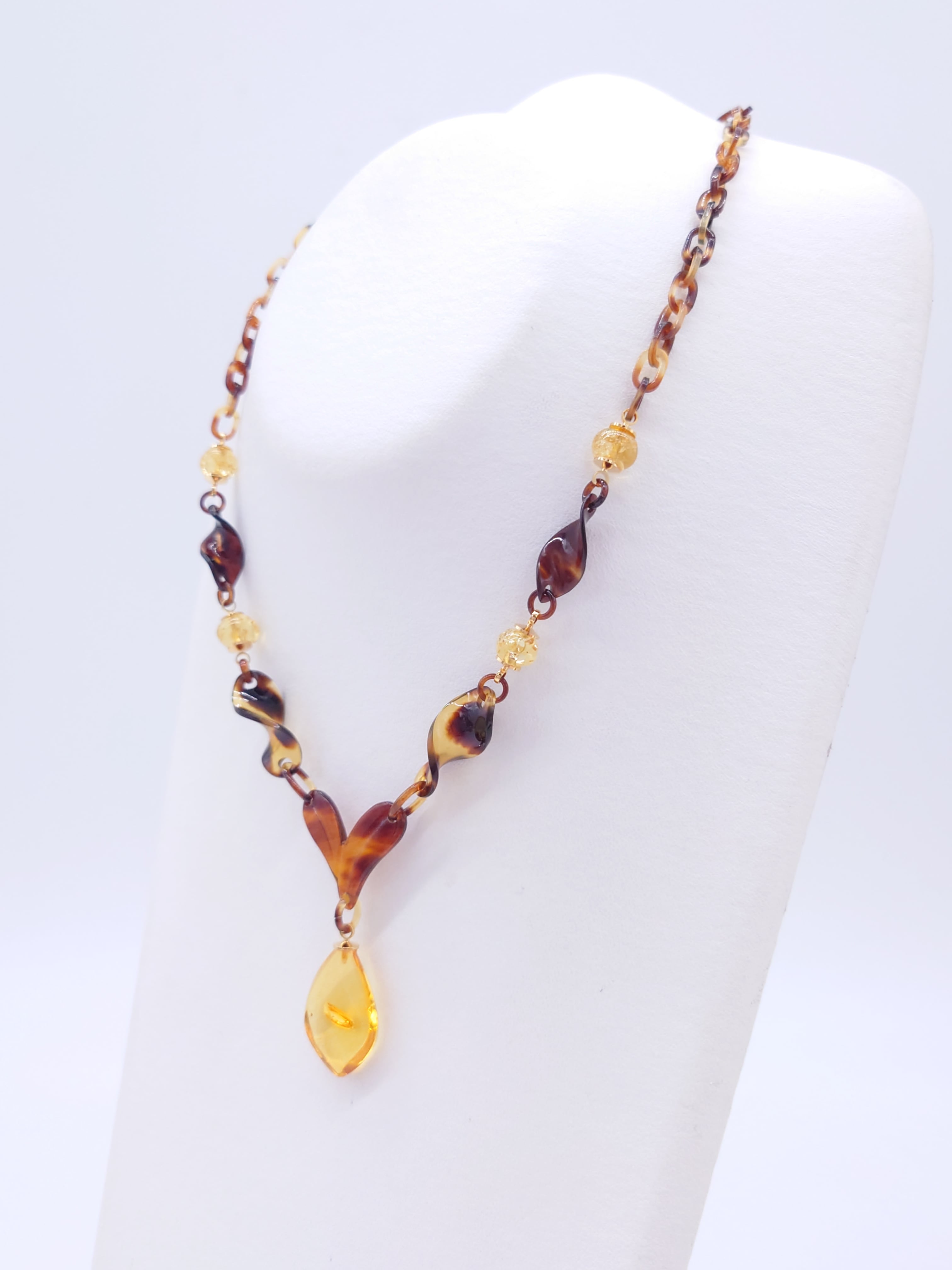 べっ甲 ネックレス (N-226) | べっ甲アクセサリー「なにわべっ甲