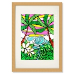 Art Print A4（Tube Plumeria）with Frame