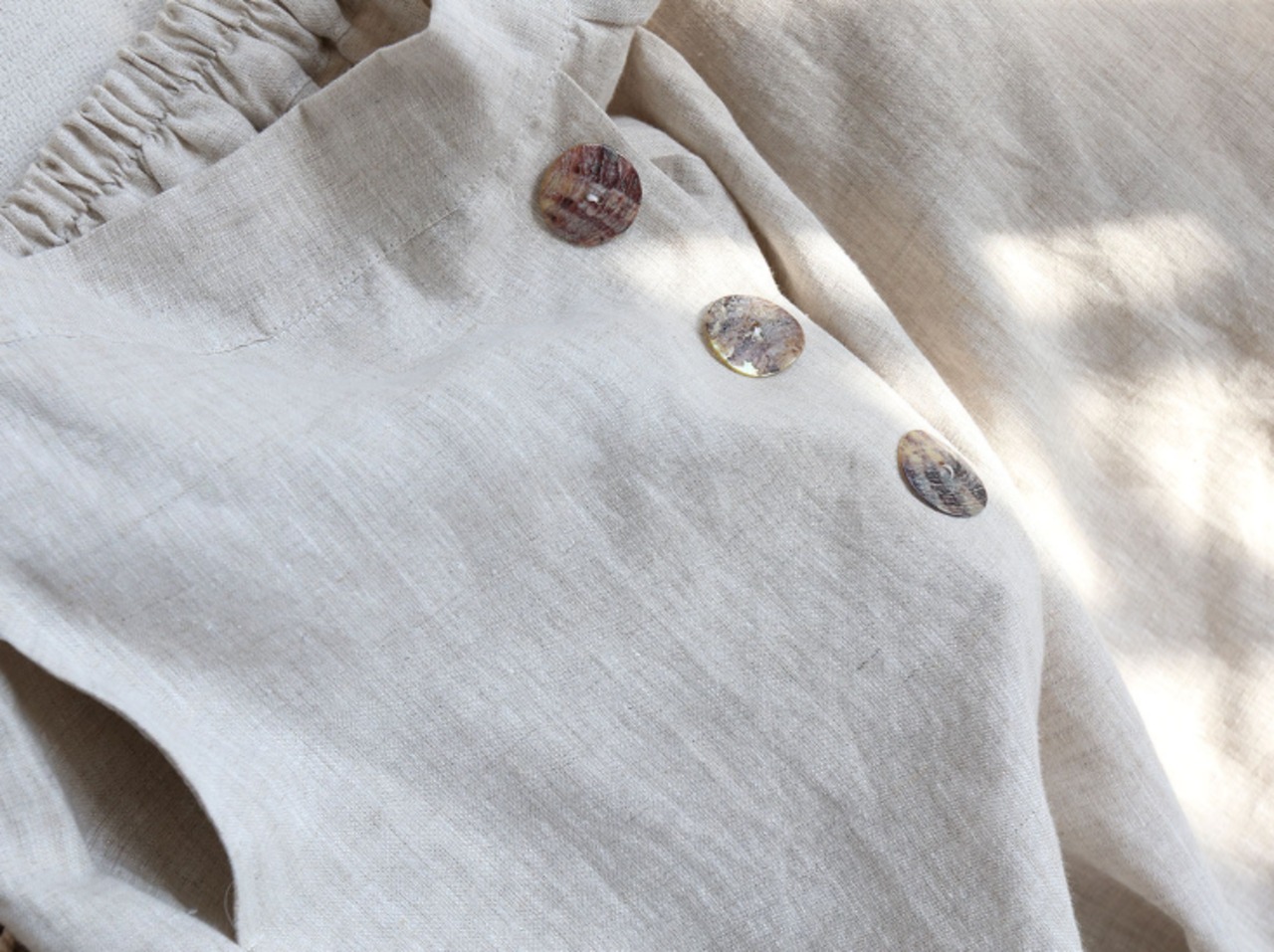 麻レトロアシンメトリースカート