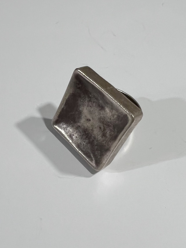 【調節可能】Karen silver square ring ( カレン シルバー スクエア リング )