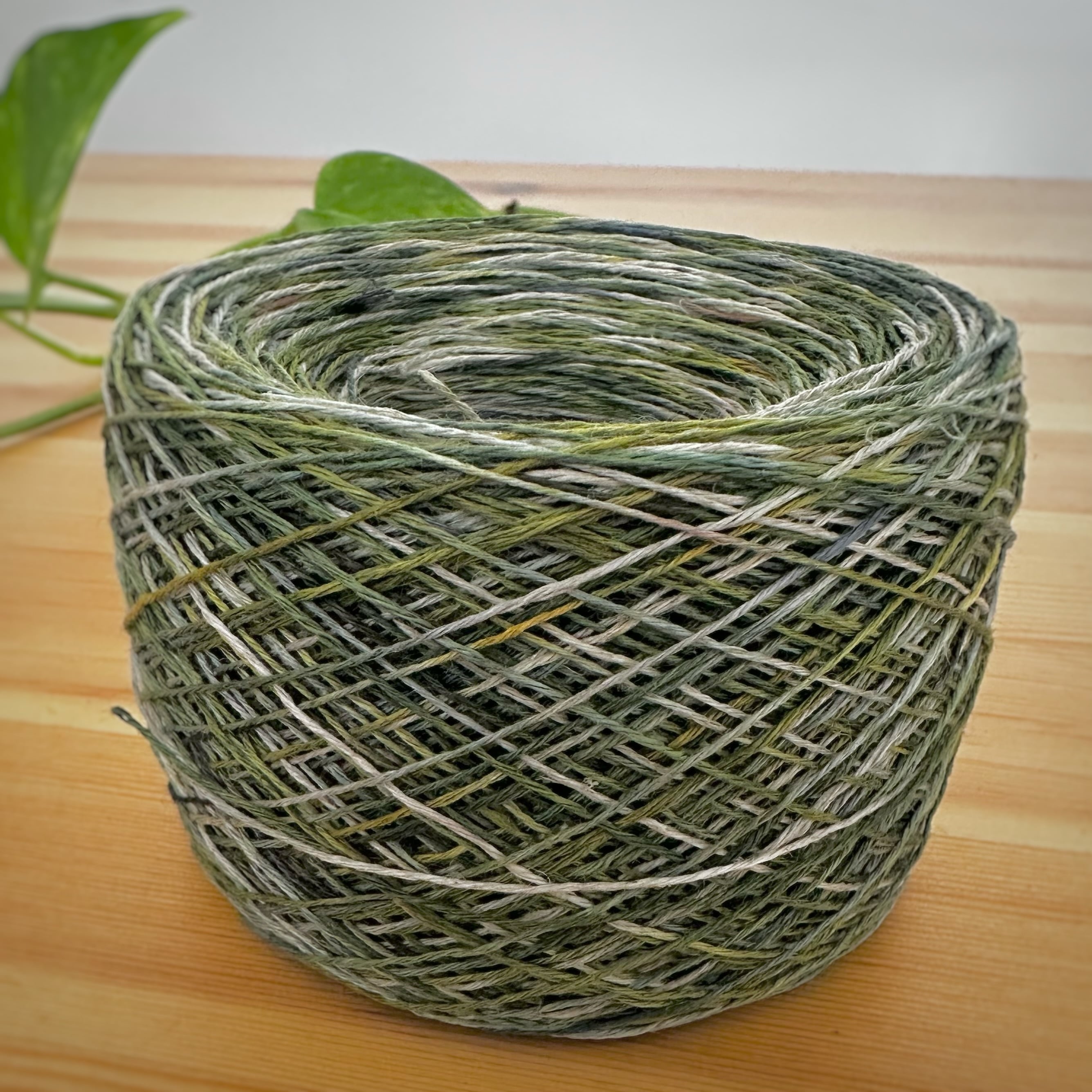 【2026 Summer Collection】Forest Moss|ヨーロッパのオーガニックリネン 50g(約330m)極細タイプ