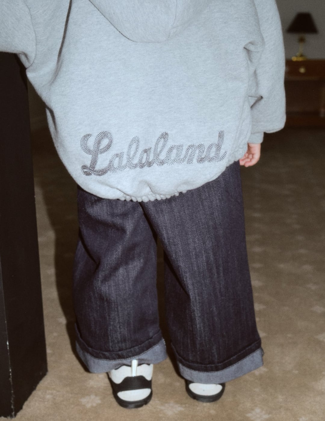 送料無料【予約】/ kidsロールアップデニム /lalaland