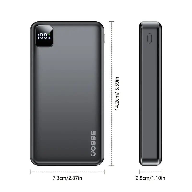 AOOTO モバイルバッテリー 大容量 [56,800mAh 薄型＆軽量] 3台同時充電