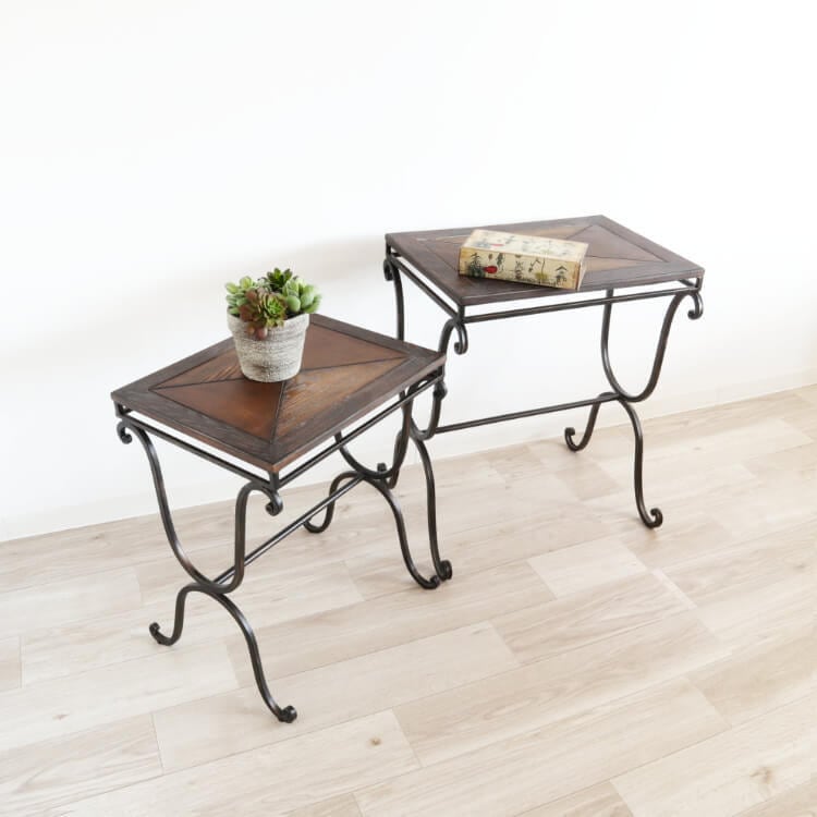 アイアン サイドテーブル レトロ アンティーク おしゃれ 男前