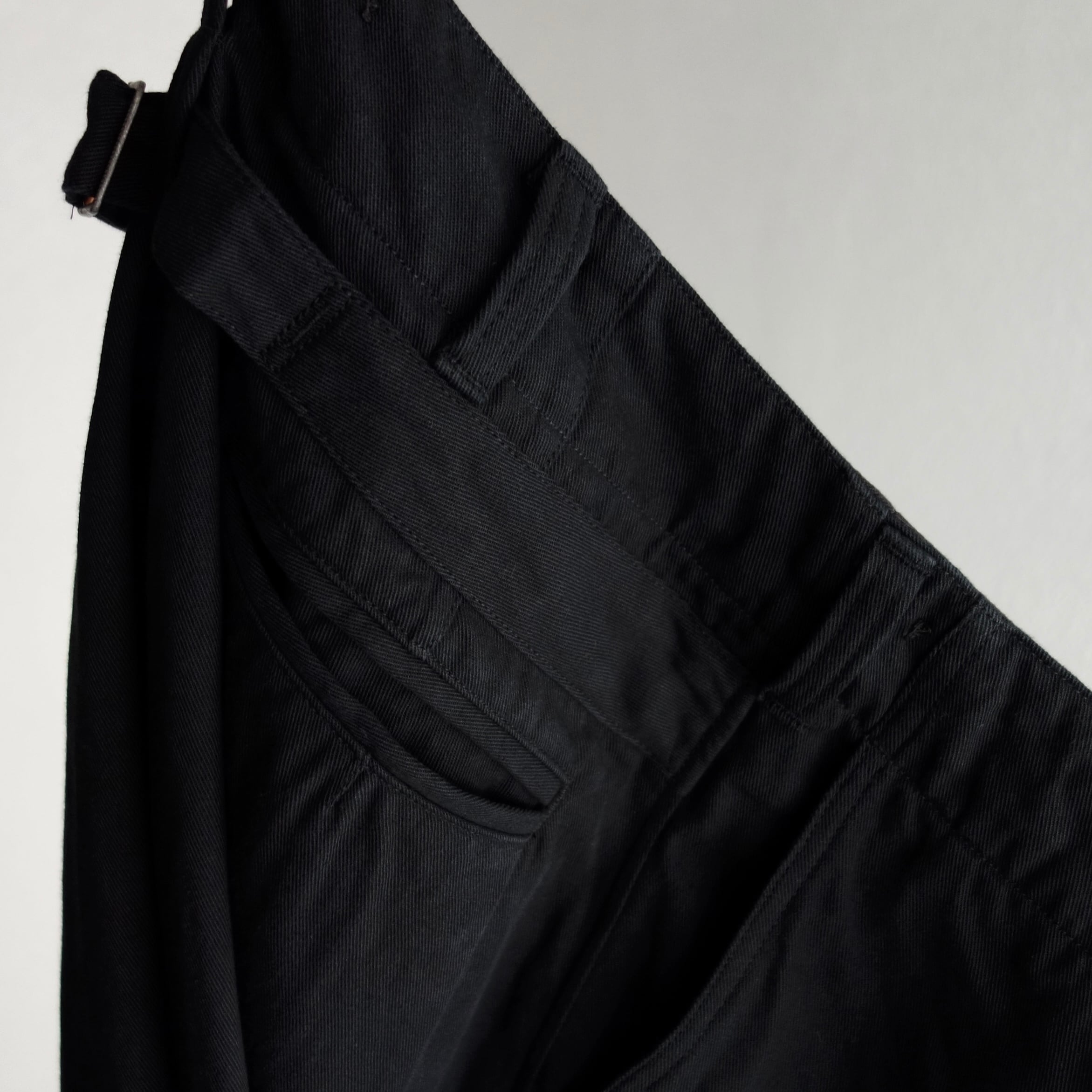 frenchfarmers cottonlinen wide pants / black