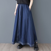 センターライン カジュアルデニム フレアスカート 00154