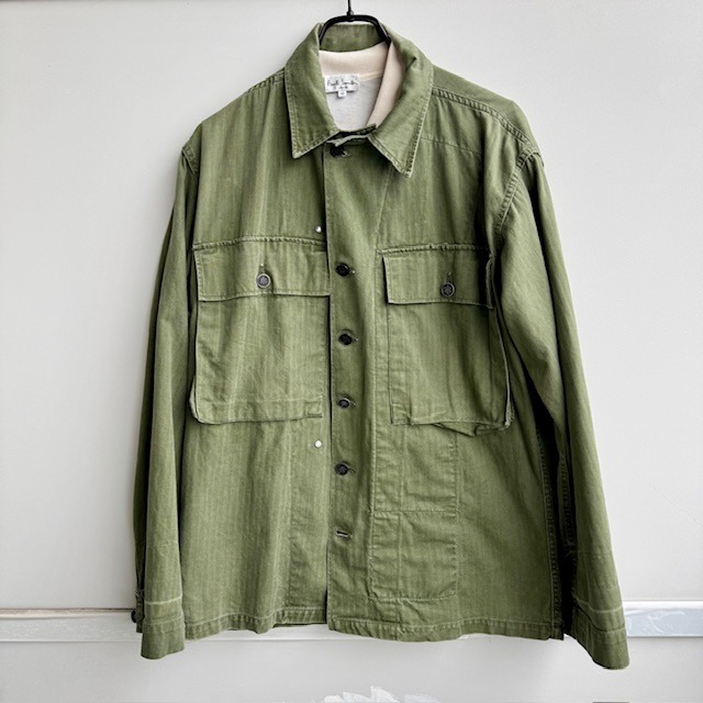 US Army M-43 HBT Jacket 34R 40s 袖ダメージあり 画像2