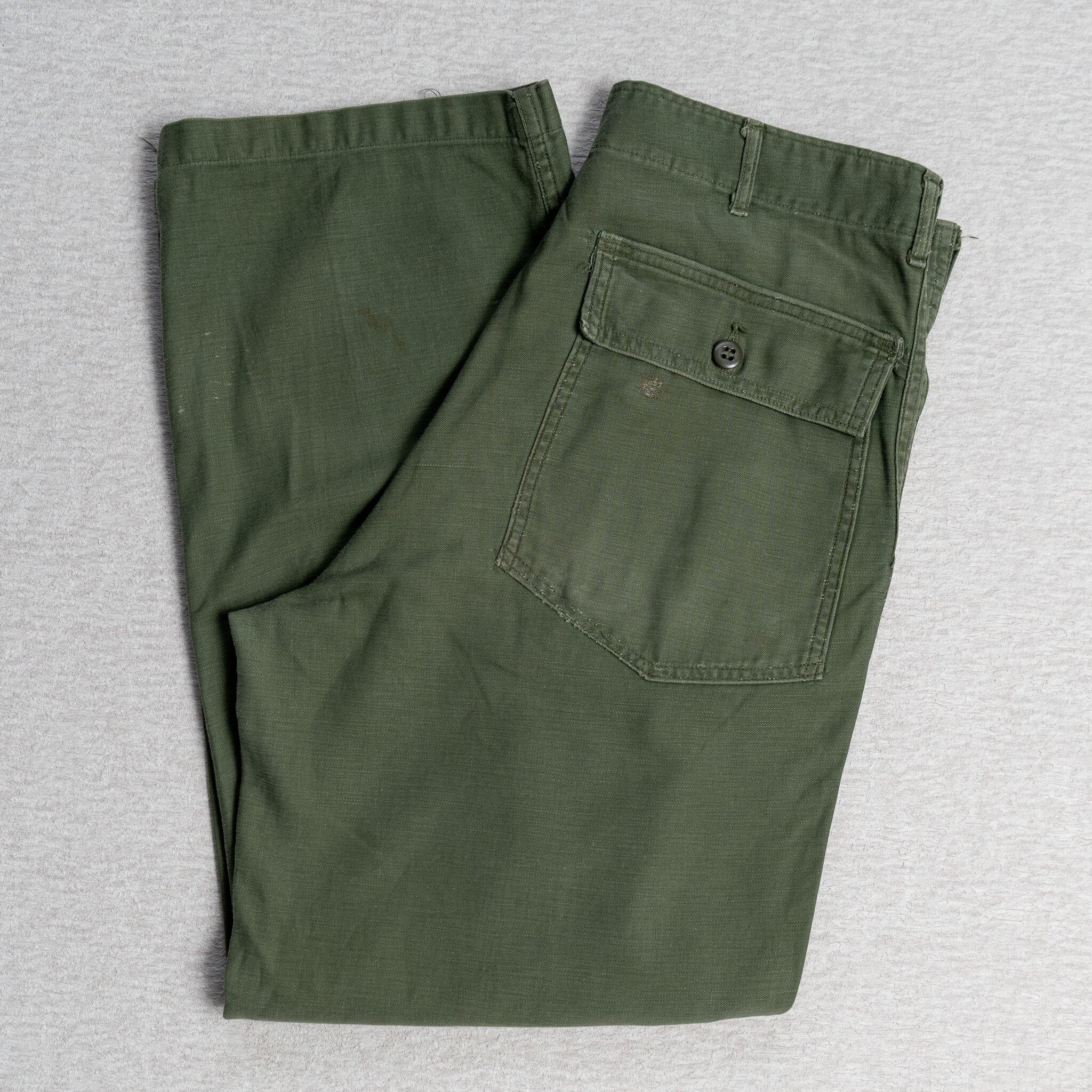 34×31】U.S.Army Utility Trousers OG-107 Used 実物 米軍 ベイカー