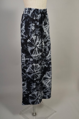 SWEAT TIE DYE SKIRT  (NAVY) 2209-82-113