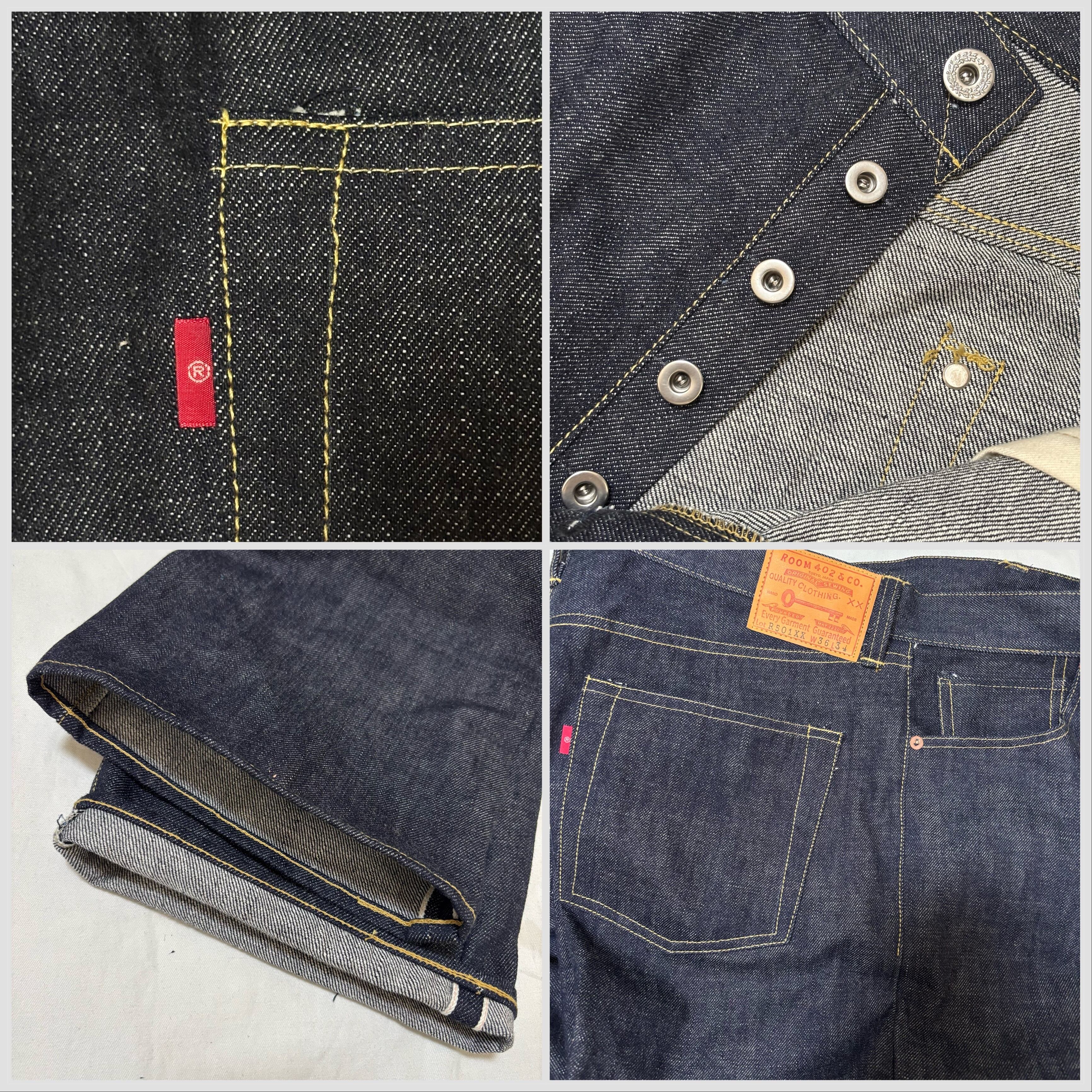 ハンドメイド 大戦モデル W36 デニム パンツ ジーパンR501XX WWⅡ