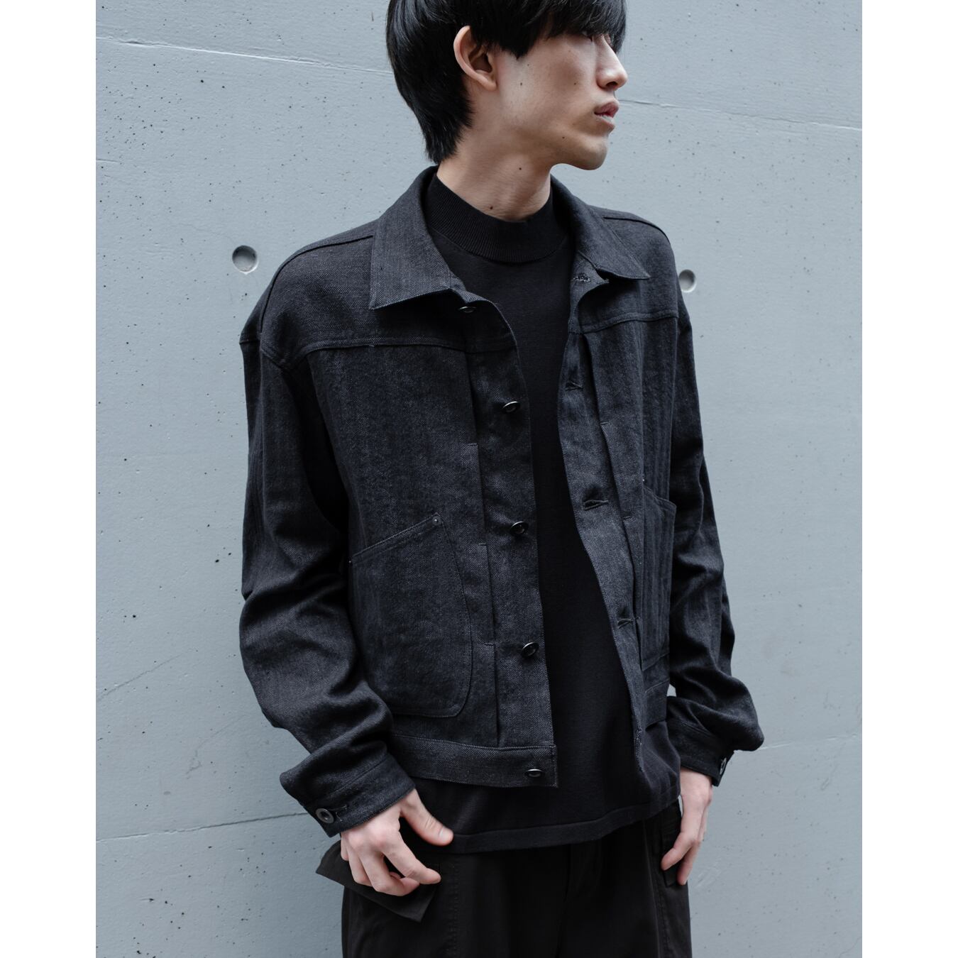 The Viridi-anne] (ザヴィリディアン) VI-3833-06 Herringbone jacket
