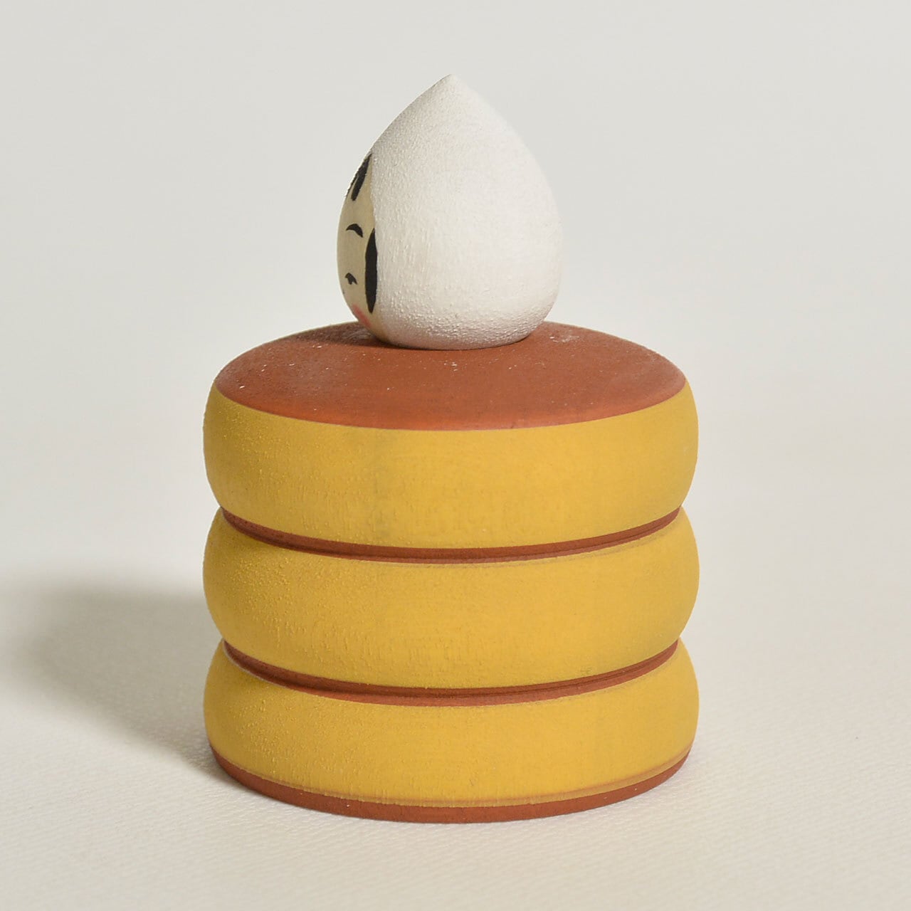 パンケーキちゃんこけし 約1.5寸 約4.5cm 鈴木明 工人（作並系）#2316