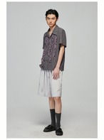 Smpleproject Fringe Collar Short Sleeve Shirt