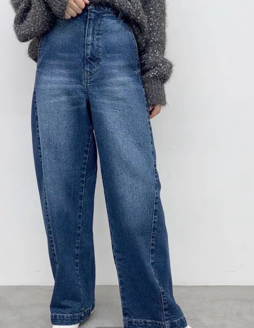 お客様専用ページ【CYNICAL】裏起毛ゆるカーブデニム インディゴ/1