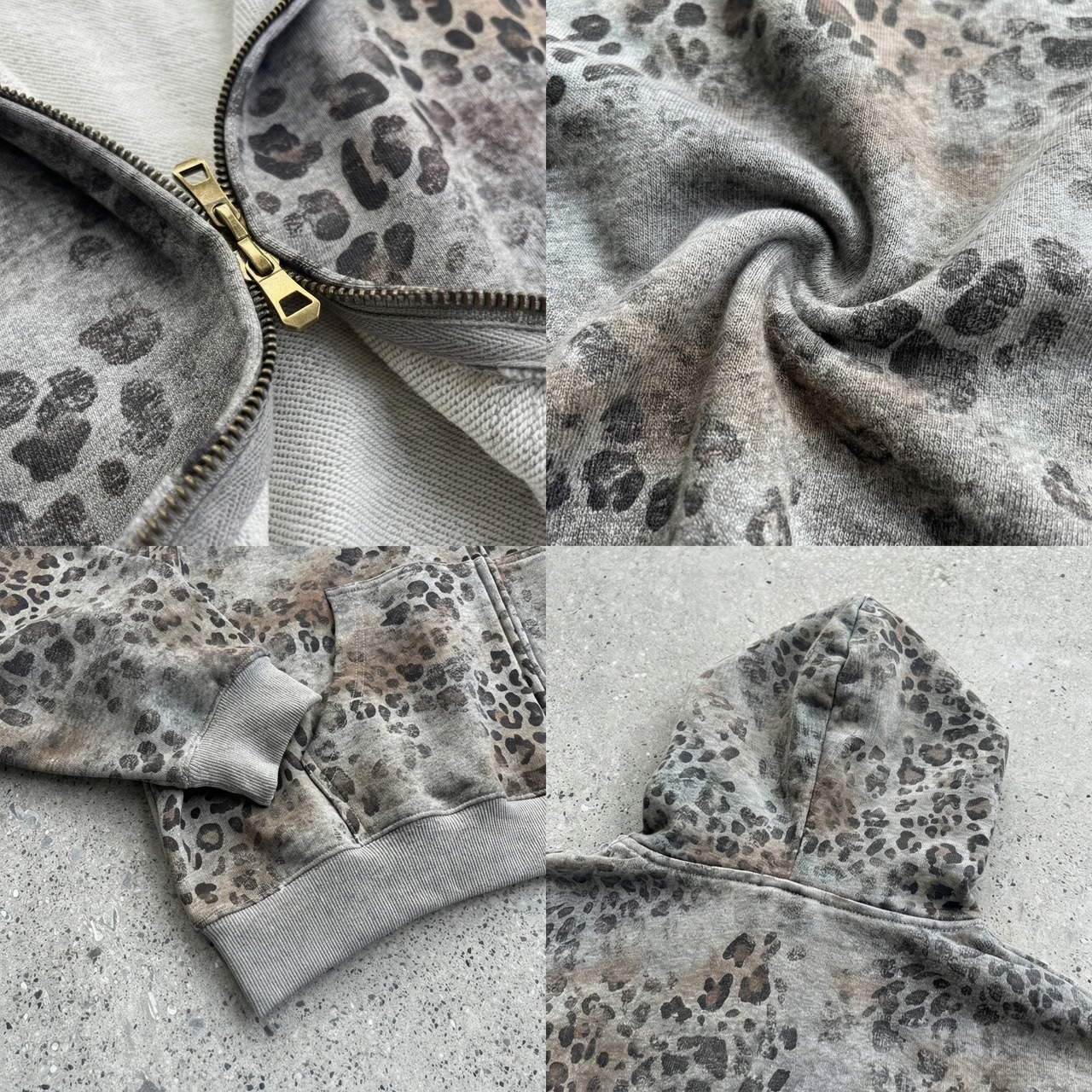 WSHOT Original Leopard Print Zip Hoodie WS156