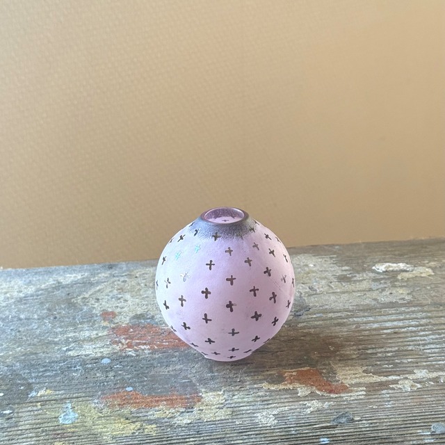 山崎 雄一　一輪挿しS   cross(maru）