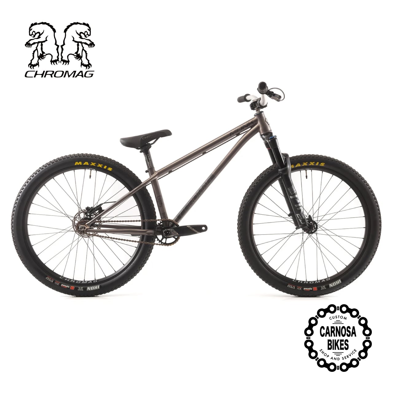 Chromag】MONK [モンク] フレーム RAW SMOKE Shortサイズ | 【CARNOSA