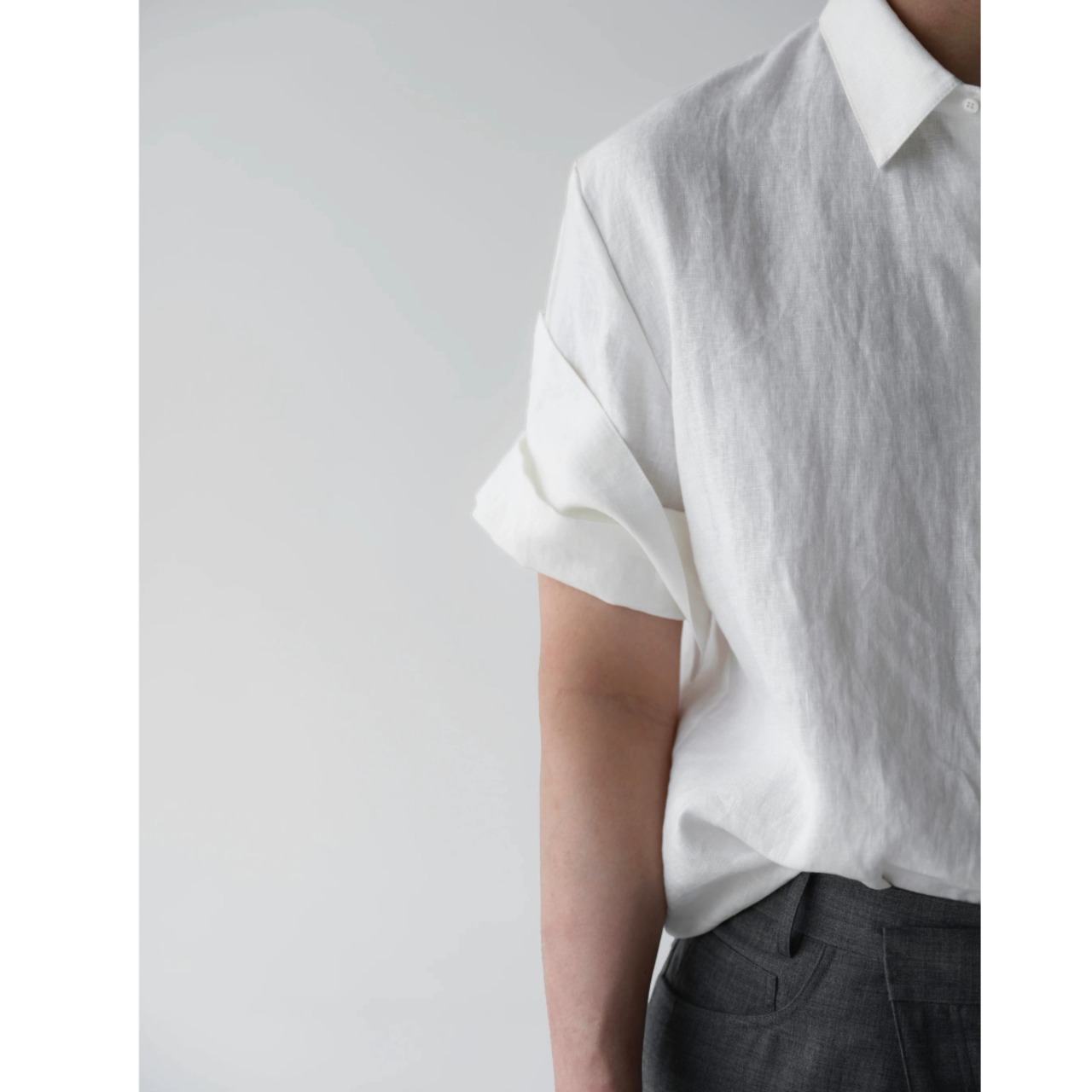 Turn-Up Sleeve Relaxed Shirt TB2434・画像17