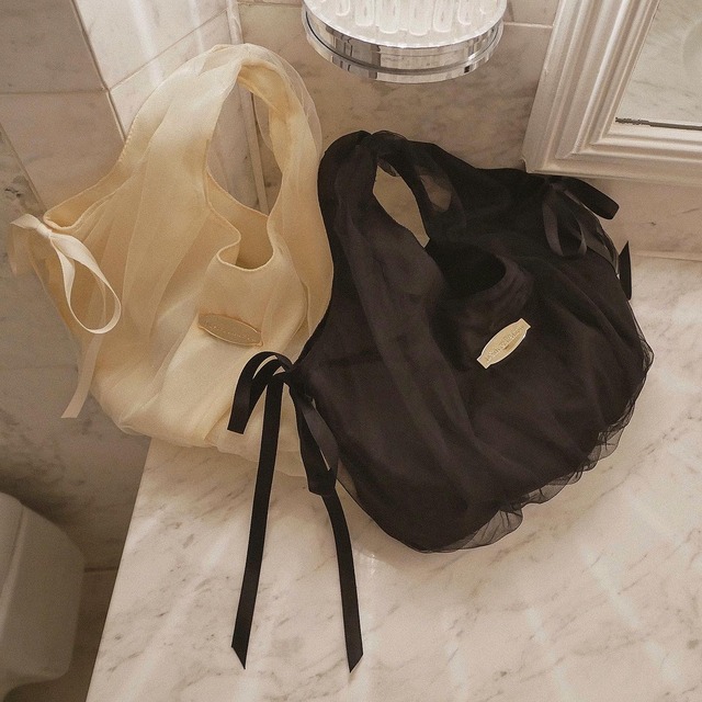 original tulle ribbon bag