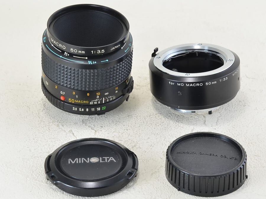 MINOLTA (ミノルタ) MD 50mm F3.5 MACRO マクロリング付 