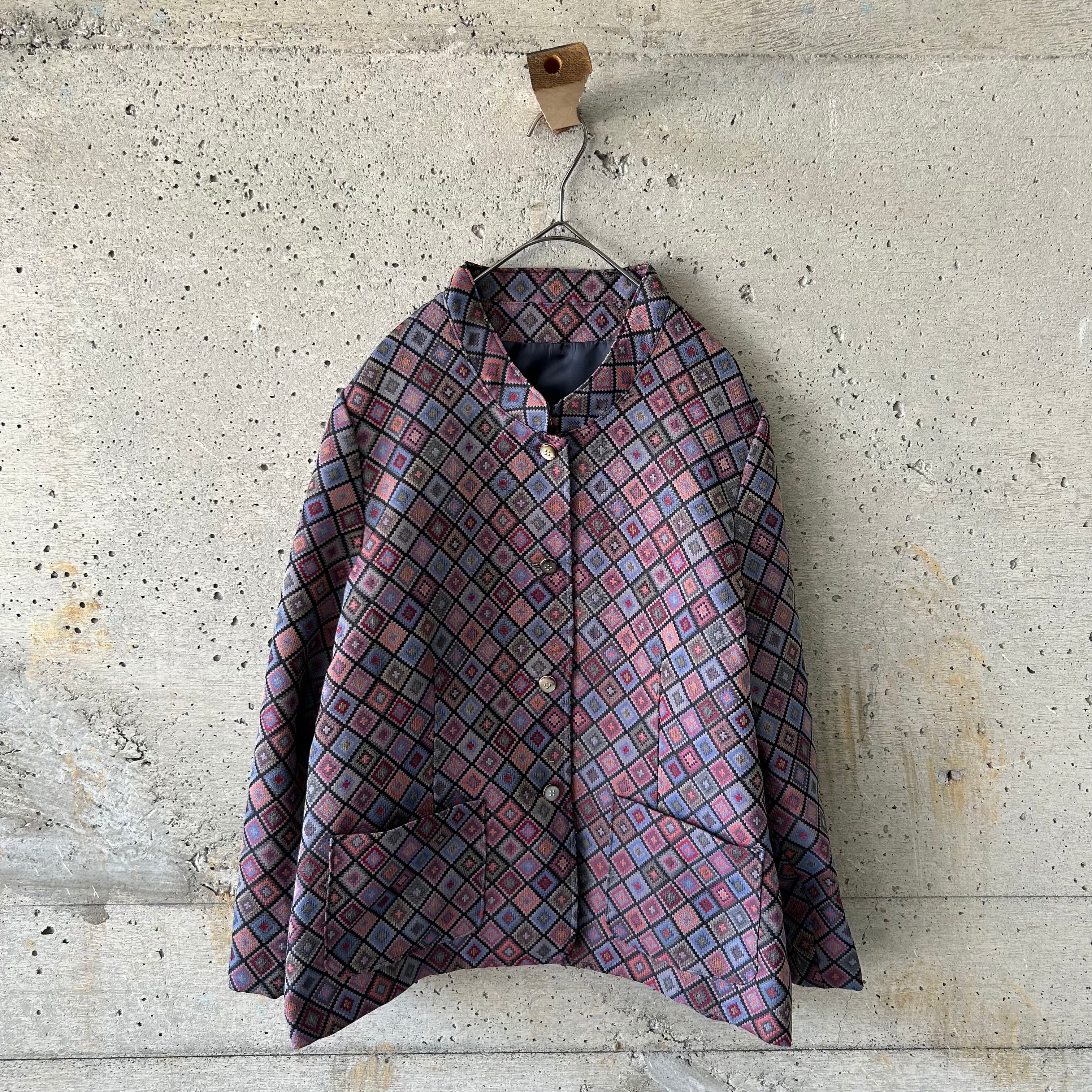 stand collar pattern jacket