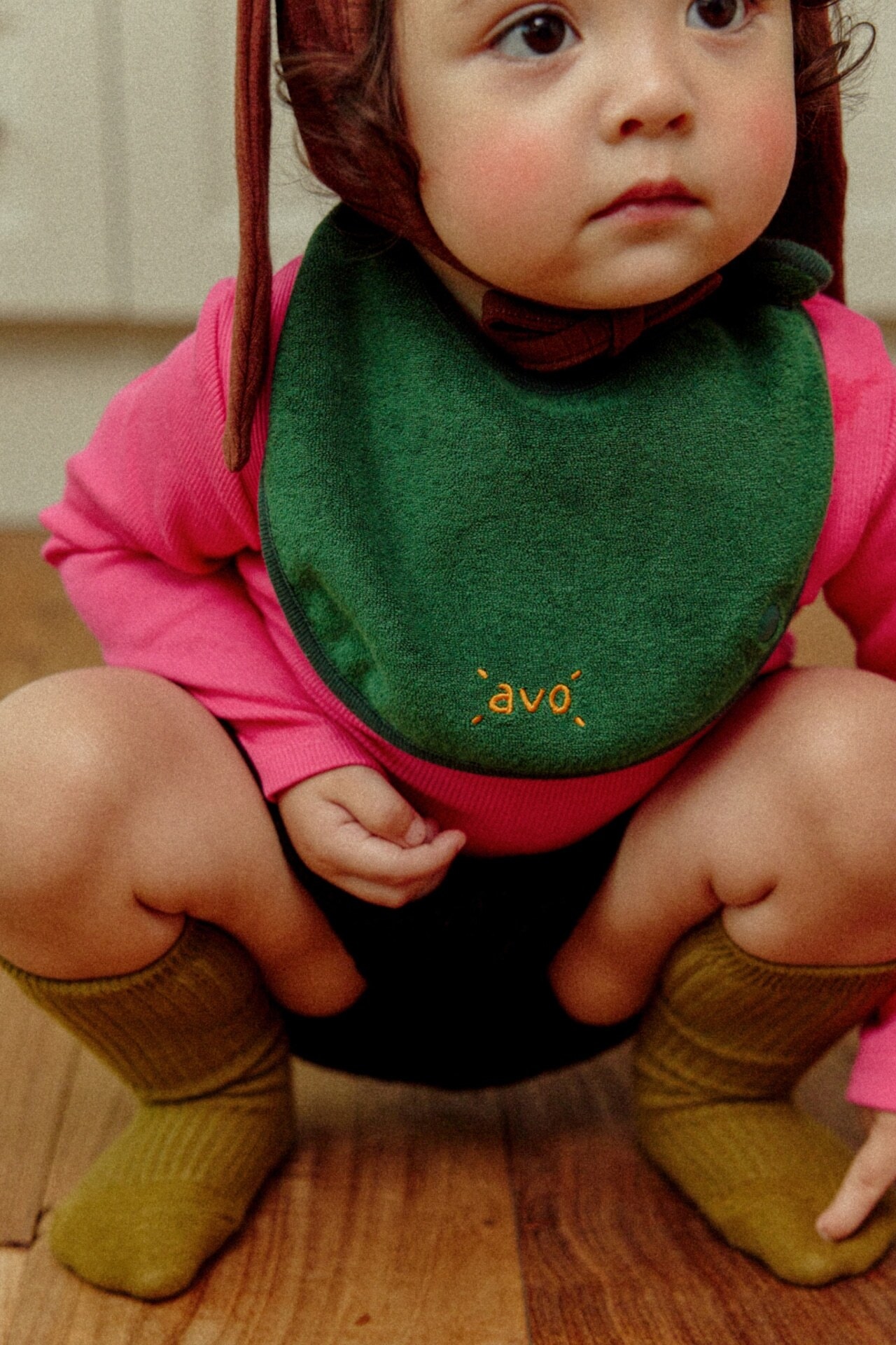 〖取寄〗韓国子供服 / 26winter / avo / TERRY PACIFIER BIB / ビブ / スタイ *free*