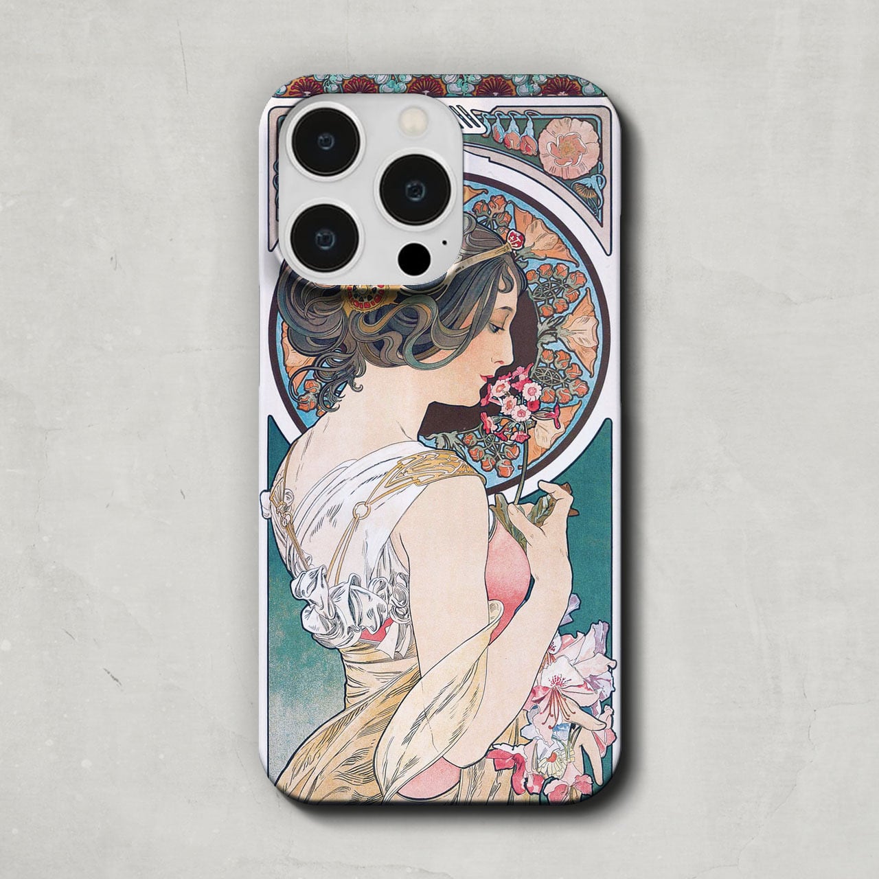 スマホケース / アルフォンス ミュシャ「桜草 (1899)」 iPhone