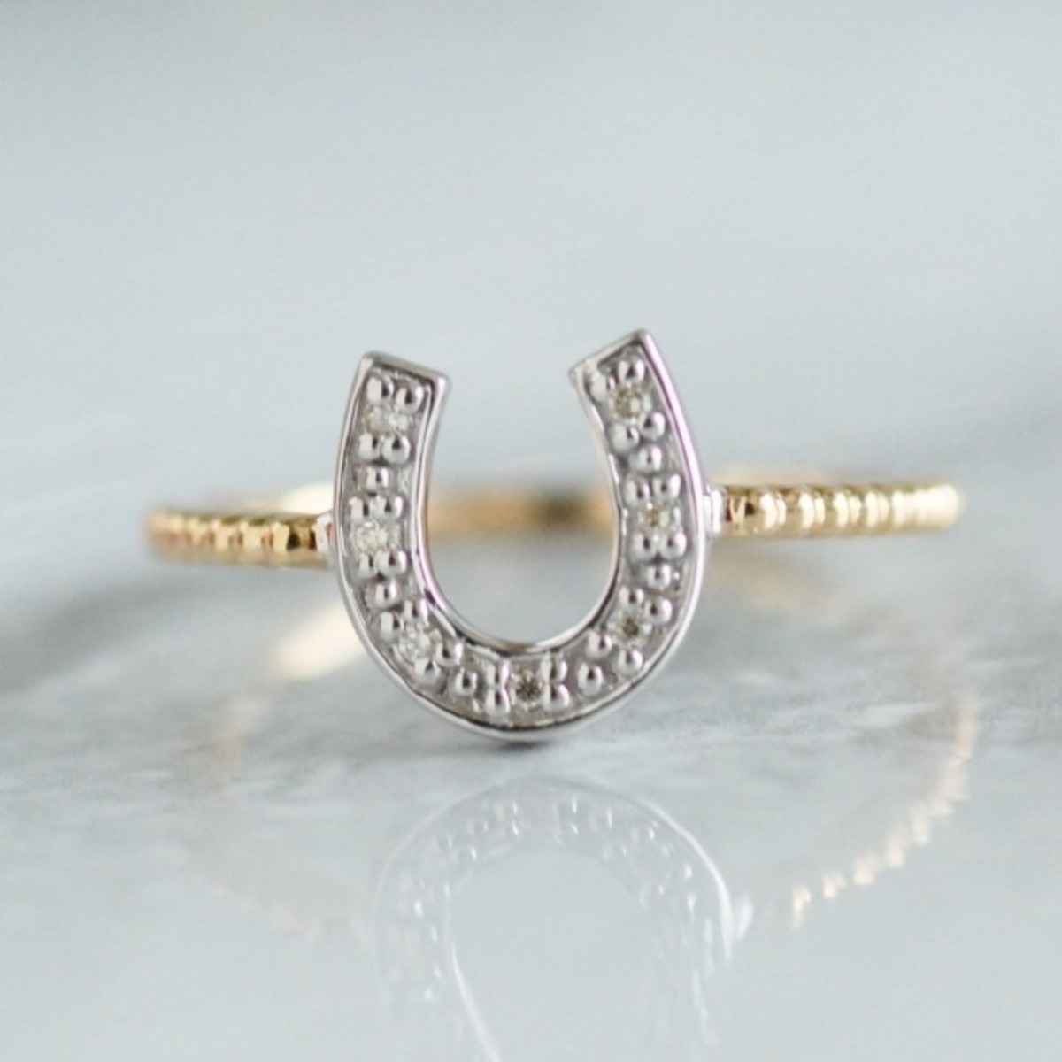 ホースシュー馬蹄リング / K10【受注製作】 | DoubleMoon jewelry