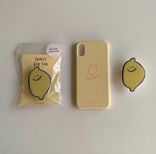 韓国雑貨 スマホグリップ レモン コグミ The Thing 韓国 雑貨 ライフスタイル