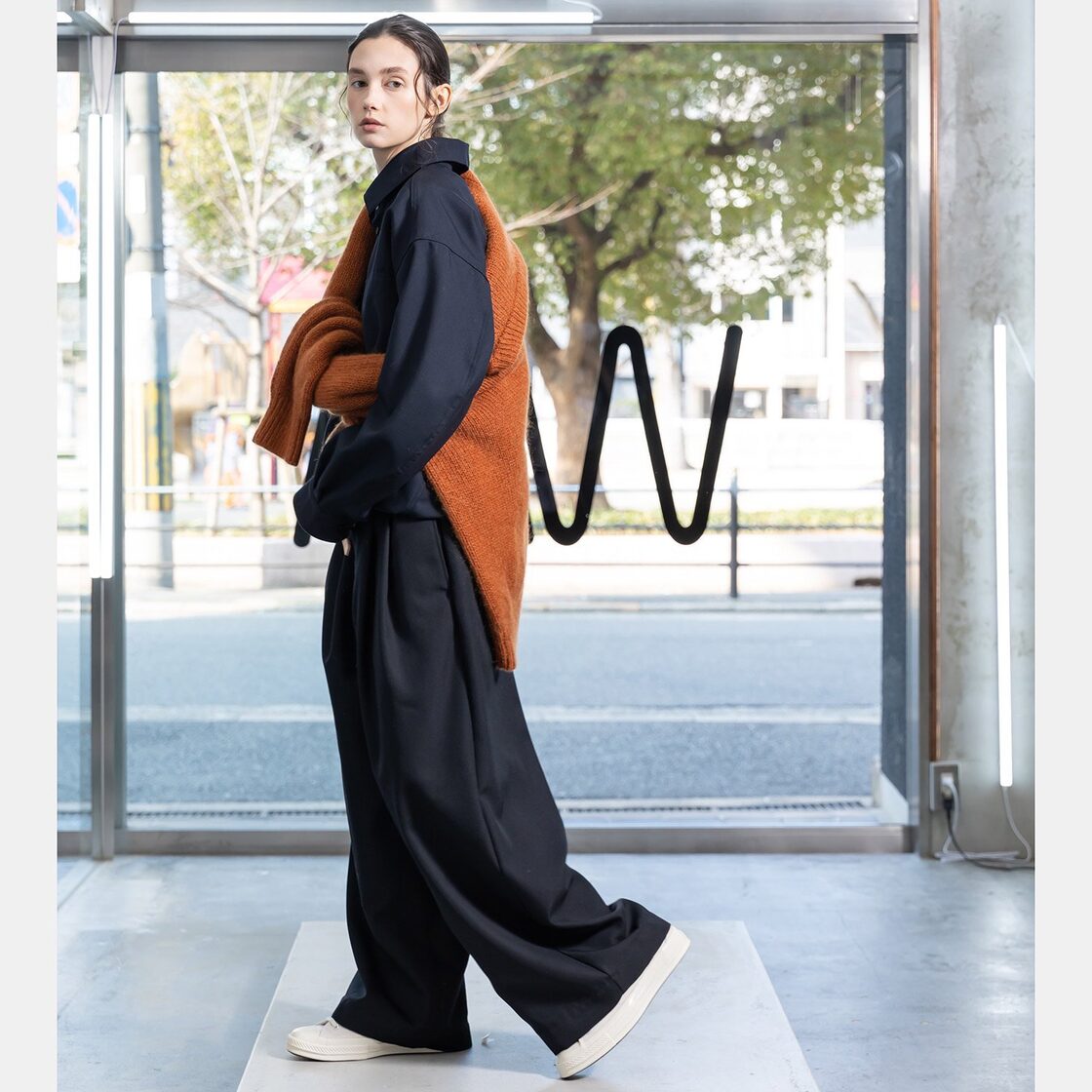 VOAAOV BISHU WOOL ONI SURGE Tuck Wide Pants (BLK) VOPT-K44 | Pay ID