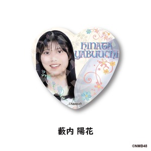 NMB48 × good spoon   ハート型キラキラ缶バッジ