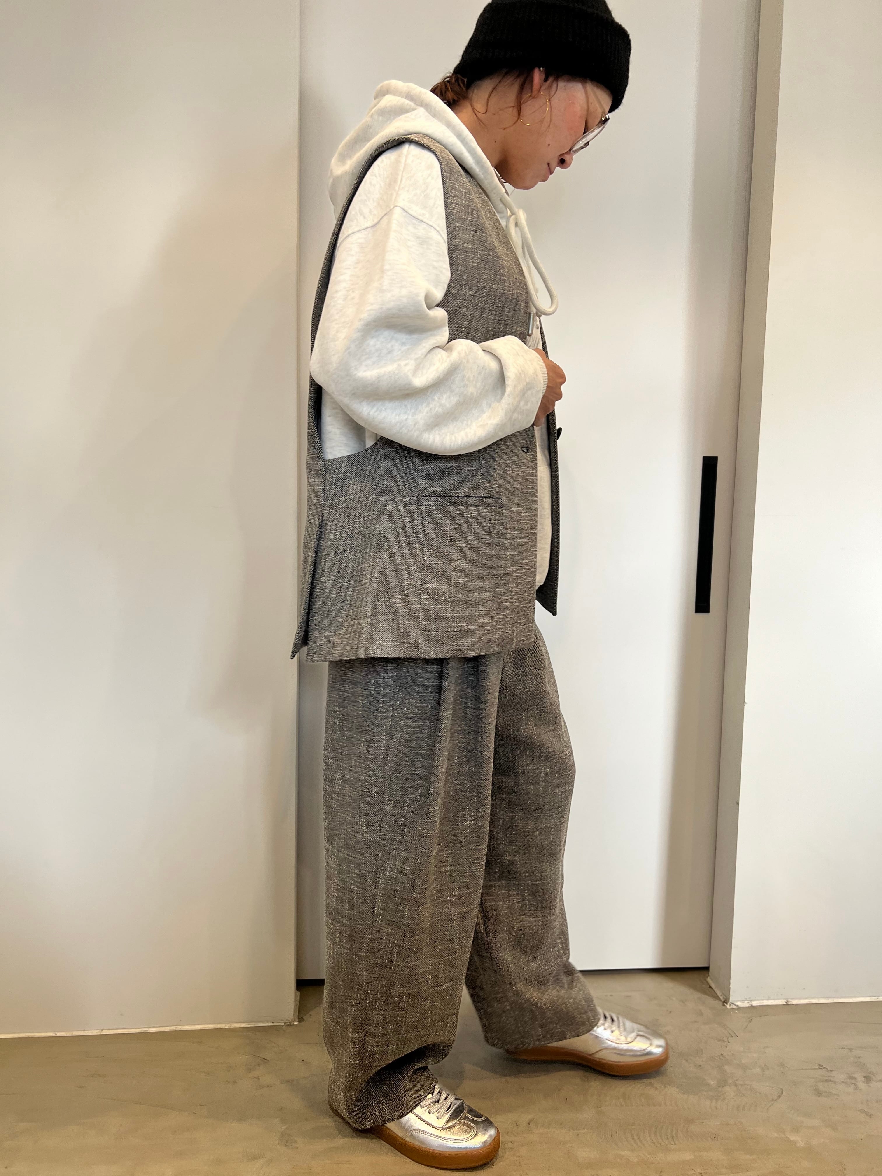 【PASSIONE】セットアップ可　ツイードライクジレ 536402