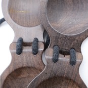 フラメンコ 小物 パリージョ カスタネット ブラウン系 楽器 小道具 舞台 イベント ベア 両手 茶 黒 木 木製 シンプル 練習 レッスン ダンス小物 パフォーマンス フラメンコ用品