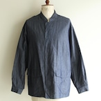 STILL BY HAND【 mens 】 cotton paper shambray blouson