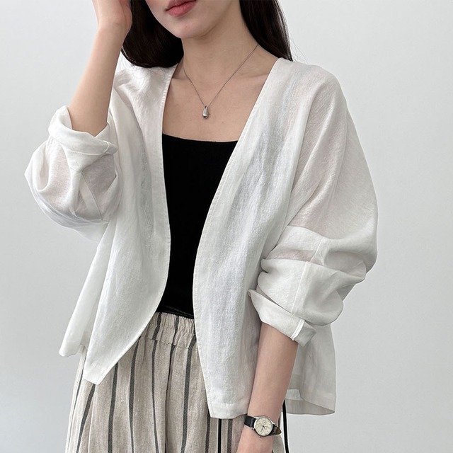 【outer】ラミーカーディガン Q8325