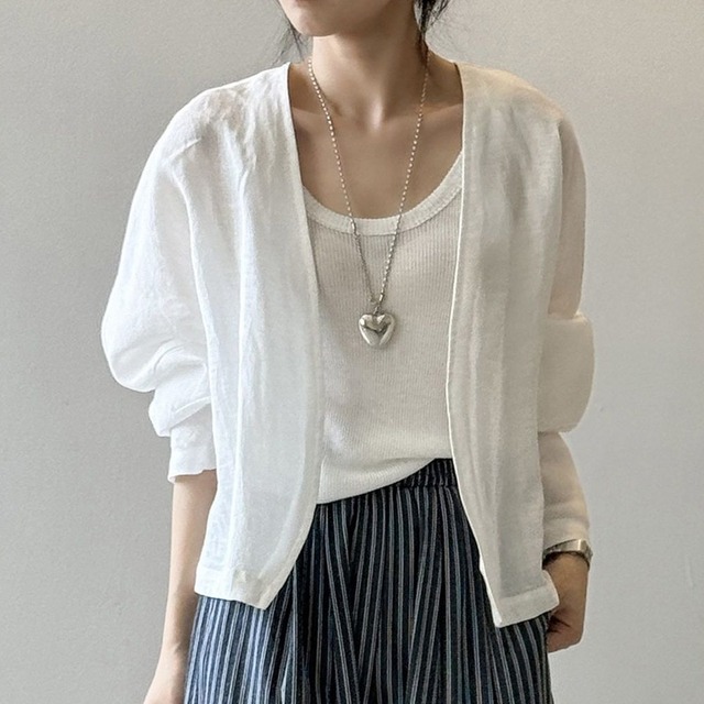 natural balloon-sleeve jacket　102725