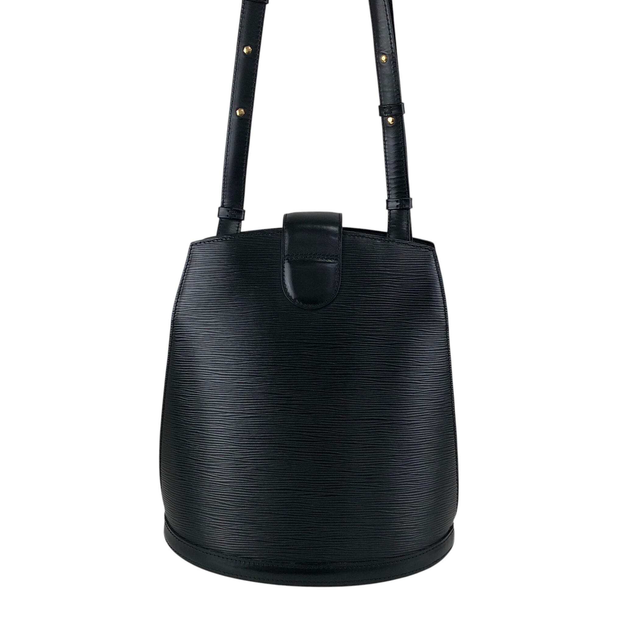 LOUIS VUITTON ルイヴィトン エピ ショルダーバッグ ブラック レザー