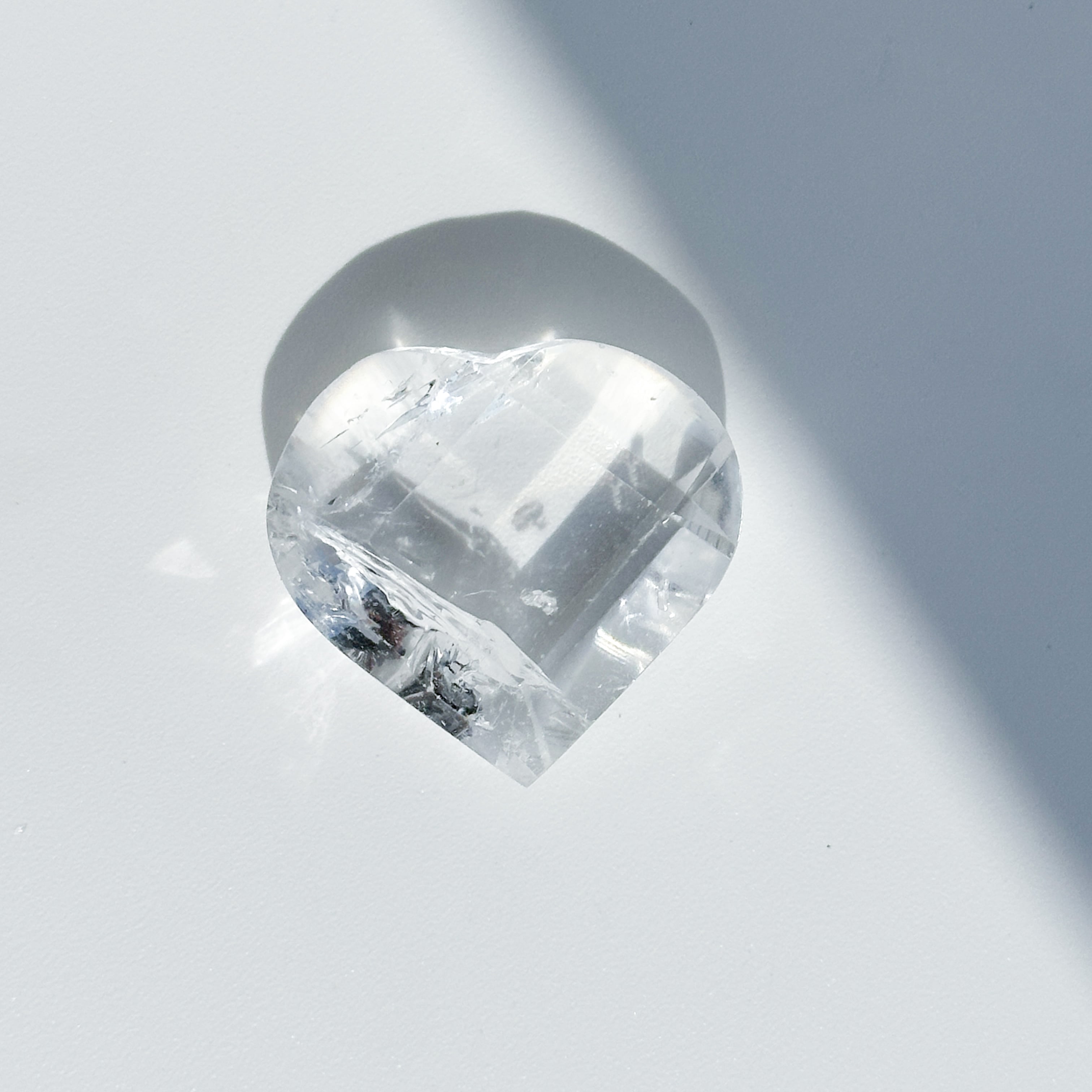 バイーア産レムリアンクォーツファセットハート03◇ Lemurian Quartz