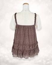 タグ付き フリルドットチュニック