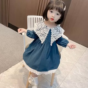 2色 子供服 80〜130 フレアワンピース 長袖 レース襟 バックスリット ワンピース ドレス 送料無料 子供 キッズコーデ キッズファッション キッズドレス キッズ 可愛い きれいめ エレガント 春 夏 秋 ガーリー 韓国系 お出かけ 外出 きれいめカジュアル 着回し ファッション デート コーディネート 重ね着 休日 特別な日 お祝い 記念日 カジュアル 普段着 春コーデ 夏コーデ 秋コーデ おしゃれ シンプル ゆったり 韓国ファッション ワンポイント コーデ パーティー パーティドレス 誕生日