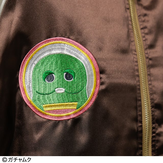 ガチャピン　ムック　スカジャン　リバーシブル スカジャン 刺繍 リバーシブル ガチャピン ムック - メルカリ