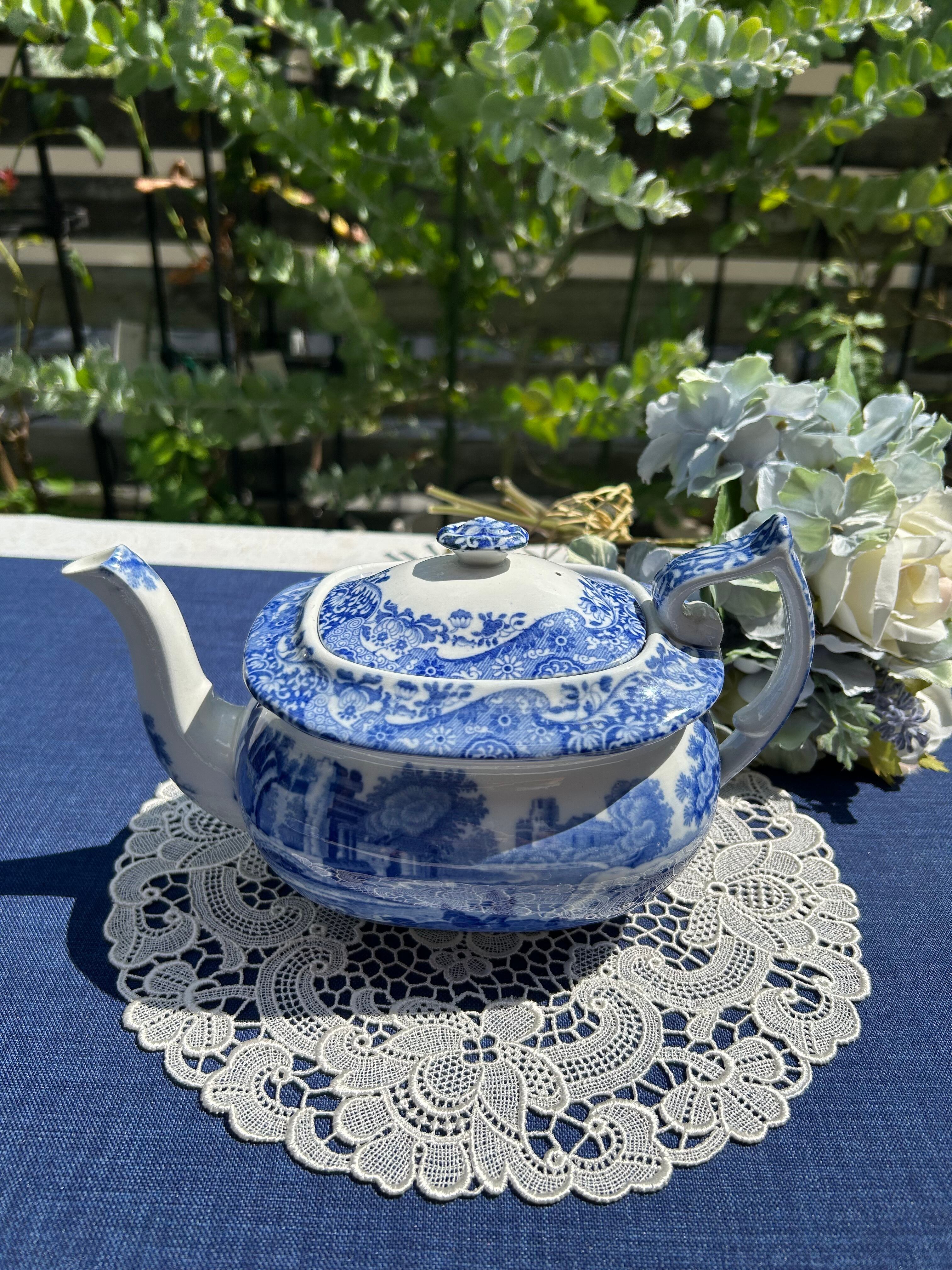 SPODE社　ブルーイタリアン　ティーポットオリジナル①