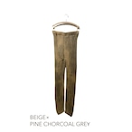 *【廃棄パイナップル炭オーバーダイ×シルクモヘヤニットパンツ】KNIT 199-1