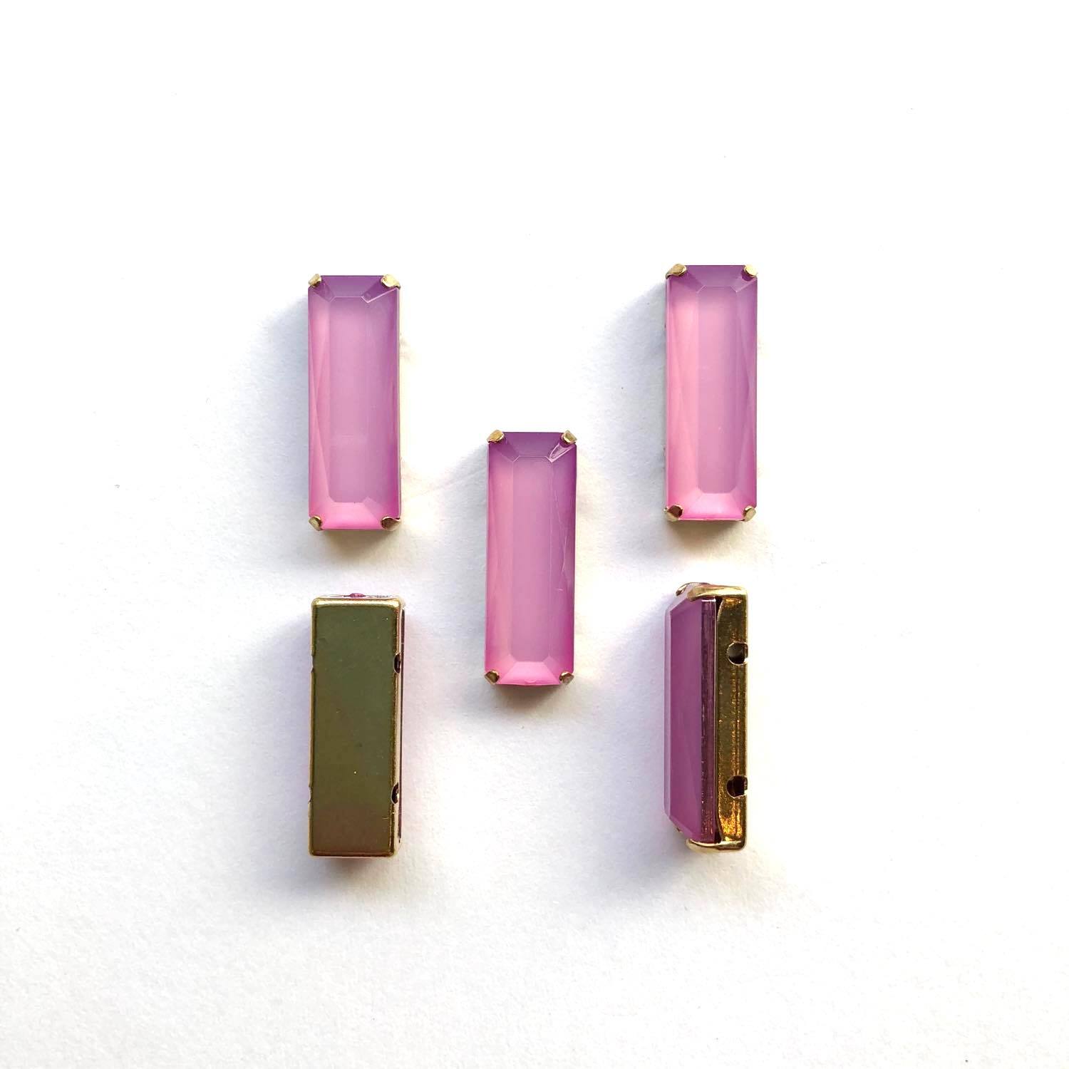 再入荷〉宝石風長方形カボション（20mm） | Dua-アクセサリーパーツ
