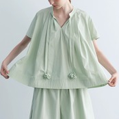 【2color】風とポンポン♡ゆるふわセットアップ 《P0242》
